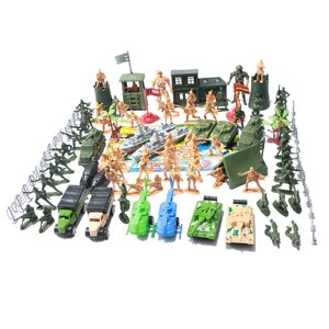 Magideal - Conjunto De Vehículos Militares, Modelo De Juguete, Juego Interactivo De Tanques, Juguetes Militares Simulados, Regalos Educativos Para Niños, Niñas, Regalos De Cumpleaños, 112 Piezas