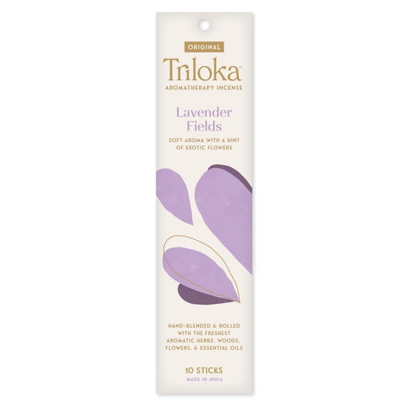 Incienso Triloka Lavender Fields 10 varillas aromáticas