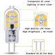 thumbnail image 4 of Bombilla LED G4 de 12 V, 2 W, blanco frío 6000 K, 200 LM, equivalente a halógeno bipin G4 de 10 W y 20 W, lámpara LED G4 de 12 V CA/CC para autocaravanas/campanas extractoras, no regulable, paquete de, 4 of 5