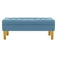thumbnail image 1 of Banqueta Wood 2c Felpa 01 Azul Petroleo, 1 of 4