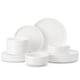 thumbnail image 1 of Juego de vajilla MALACASA Luna de porcelana blanca de 12 piezas, 1 of 8