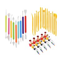 Bothyi - 63X Cortadores De Arcilla Polimérica Diy Molde De Corte A Mano Molde De Corte En Forma De Círculo