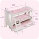 thumbnail image 3 of Cesta tipo litera para muñecas, tejón, con ropa de cama y escalera para muñecas de 22 pulgadas, 3 of 8
