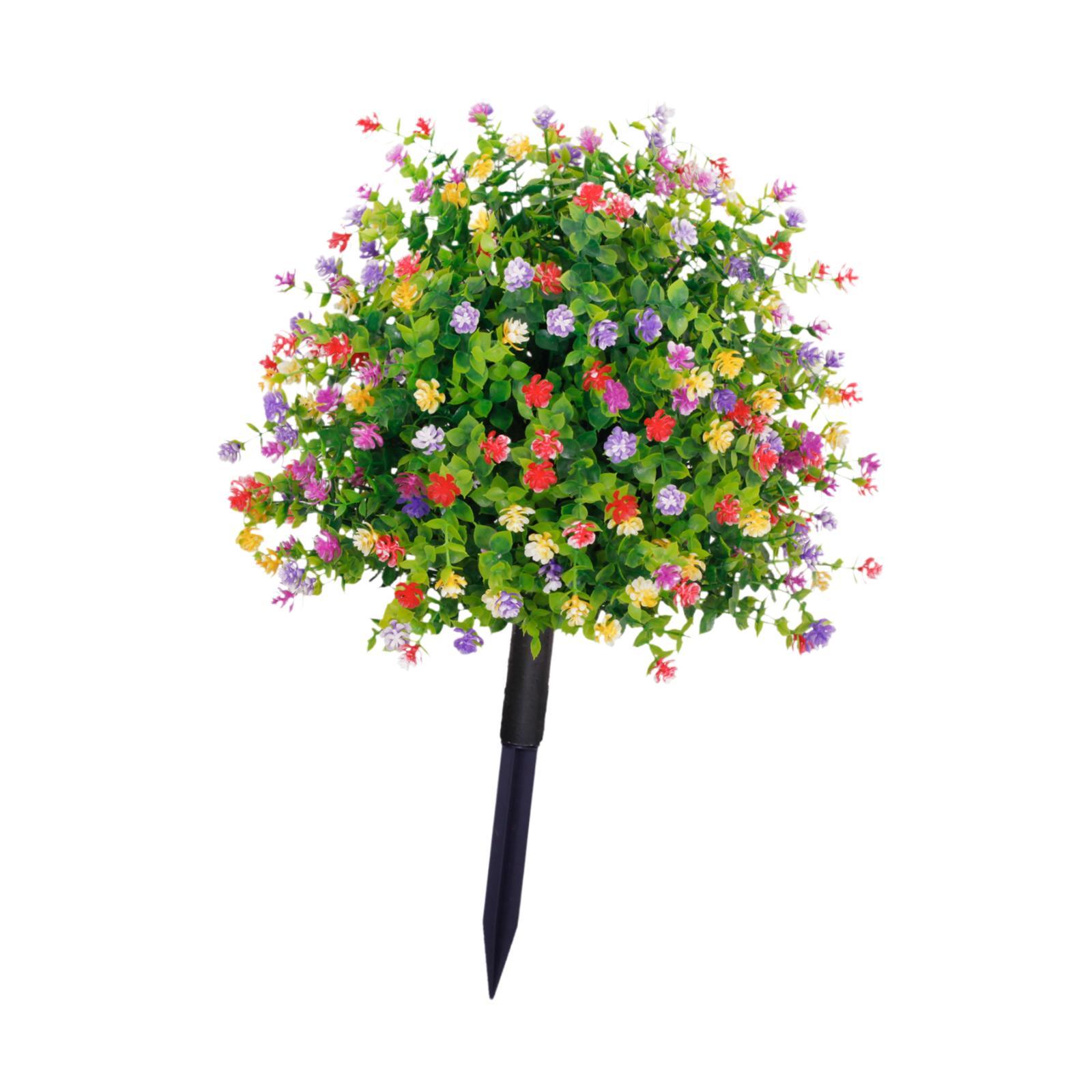 Magideal - Flores Falsas Artificiales Estaca Decoración De Primavera Patio Al Aire Libre Versátil Versátil Decoración De Plantas De Planta De Porche De Jardín De