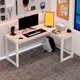 thumbnail image 2 of Escritorio Esquinero Forma L Oficina 140x60x75cm Chic Home, 2 of 3
