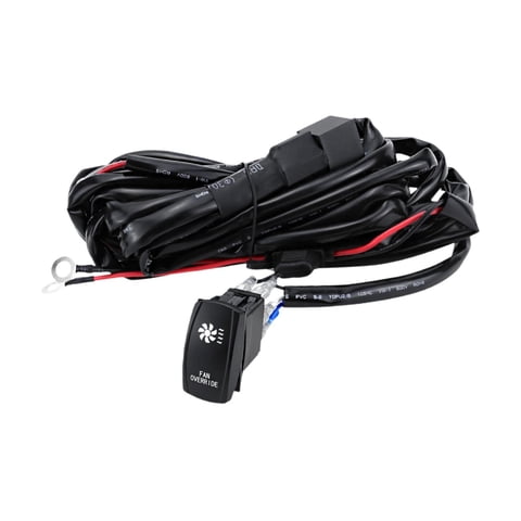 Magideal - Interruptor Basculante Del Arnés De Cableado De Anulación Del Ventilador De Refrigeración, Mantenimiento Del Relé, Interruptor Basculante De 5 Pines