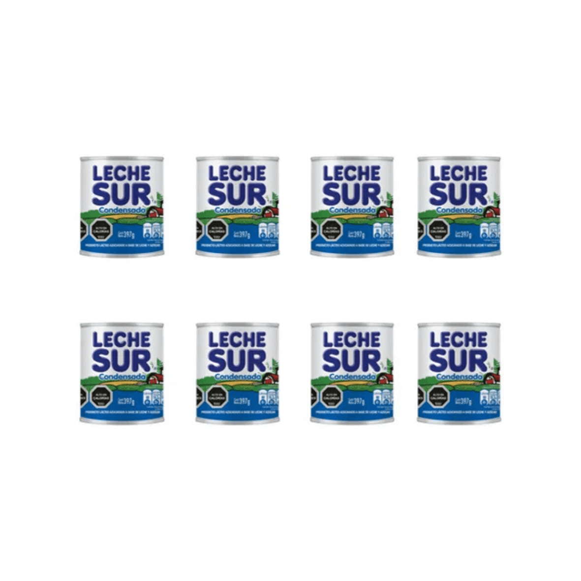 Pack X8 Sucedáneo De Leche Condensada Leche Sur® Lata 397g