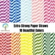 thumbnail image 3 of Pajitas De Papel Paquete De 300 Multicolores Biodegradables, 3 of 8