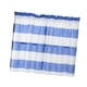 thumbnail image 1 of Cortinas De Bolsillo De Varilla De Cenefa Corta A Rayas De Ventana Azul De Cocina, 1 of 4
