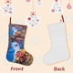 thumbnail image 3 of Beat Bugs Tema: Calcetines de Navidad, fino lino blanco para colgar en escaleras y chimenea, decoración navideña para el hogar, regalo de Navidad. 45cm × 32cm, 3 of 5