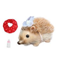 Magideal - Muñeca De Erizo Reborn De 5 Pulgadas, Mini Juguetes De Erizo, Muñeca De Erizo De Animal Suave, Muñeca De Silicona Para Niños, Juegos De Rol Para Niñas Marrón