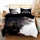 thumbnail image 1 of Dachshund Abstract Quilt Duvet Cover Set Comforter Cover Children Doona Cover3-Piece Bedding Set, 1 of 5