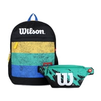 Wilson - Pack Mochila Trino Negro + Banano Apolo Verde