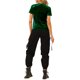 thumbnail image 4 of INSPIRE CHIC Top de Fiesta de Terciopelo para Mujer Cuello Redondo Mangas Cortas Camiseta Casual 2XL Verde, 4 of 8