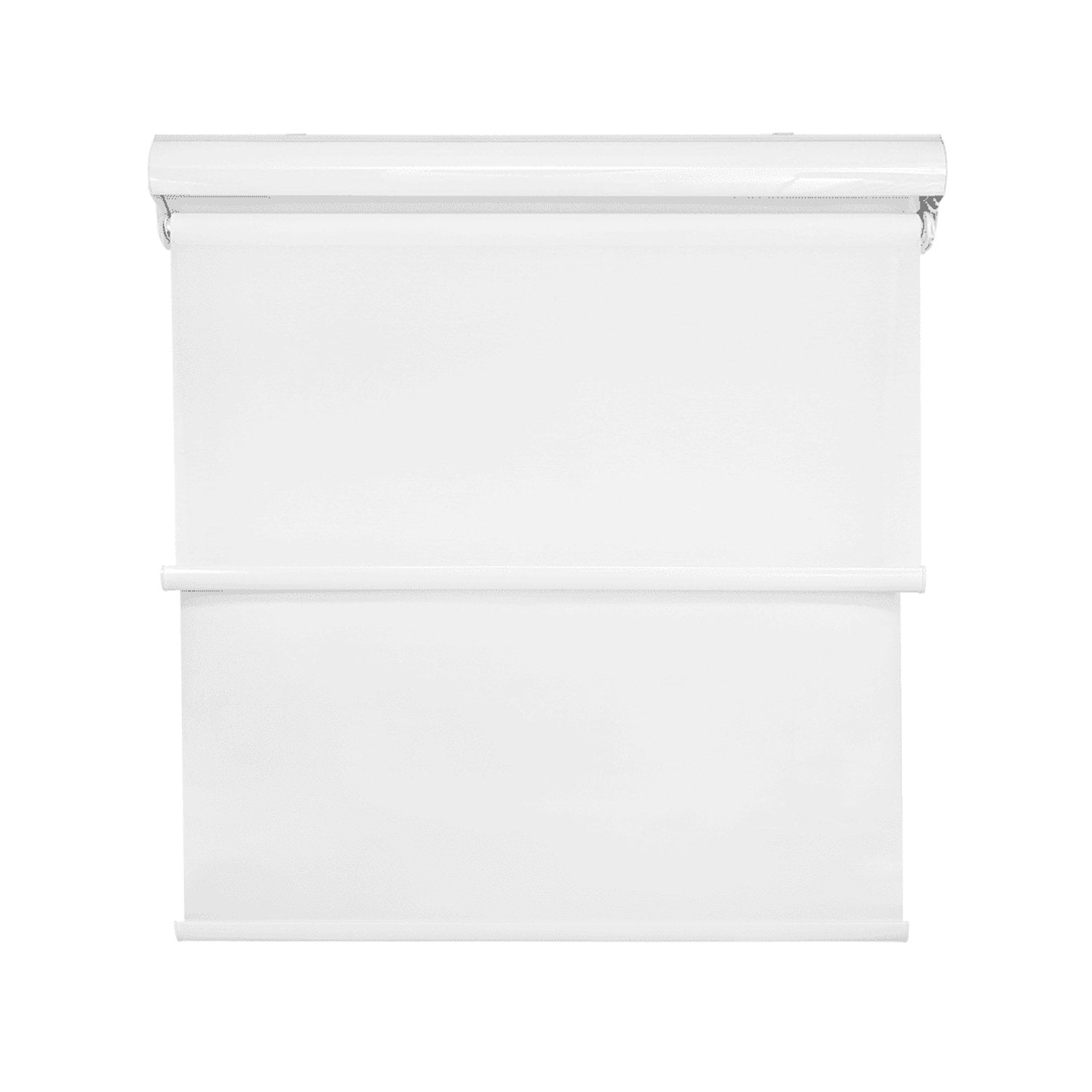 Guiza - Cortina Roller Blackout 2 Paño 160x200 Doble Con Visillo Y Cenefa