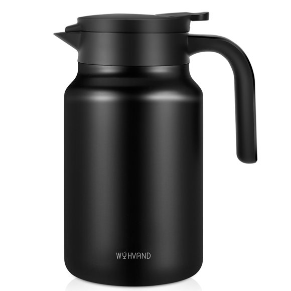 Jarra térmica para café WYHVAND, 1,5 L, acero inoxidable, color negro