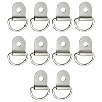 Magideal - 10 Unids D Anillos Anillo Acc Durable Negro Tirar Anillo De De Acero Inoxidable Se Adapta A Vehículos En Caja , Pta 4.5Mm Argenta 4.5Mm