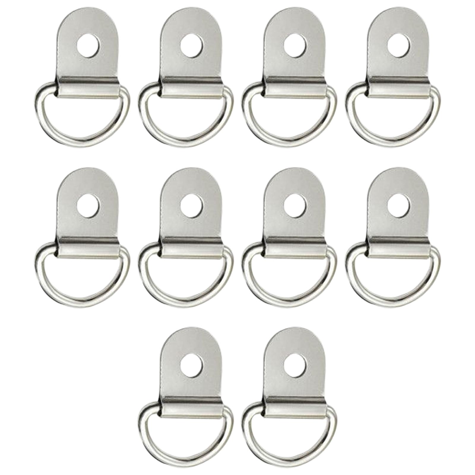 Magideal - 10 Unids D Anillos Anillo Acc Durable Negro Tirar Anillo De De Acero Inoxidable Se Adapta A Vehículos En Caja , Pta 4.5Mm Argenta 4.5Mm