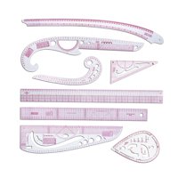 Bothyi - Juego De Reglas Métricas, Plantillas Para Confeccionar Vestidos, Sastres, 8 Piezas