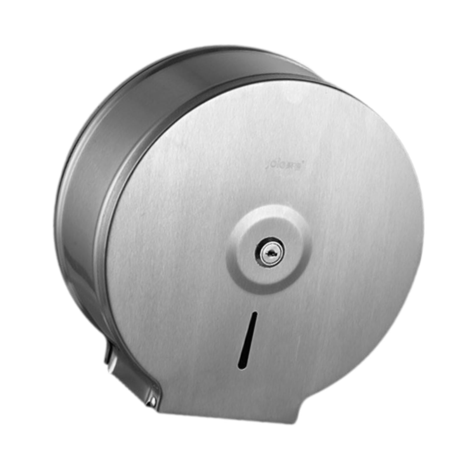 Magideal - Dispensador Comercial De Papel Higiénico Jumbo, Accesorios De Baño, Soporte De Papel Higiénico De Acero Inoxidable Para Hoteles Y Otros Lugares Públic Sin Soporte Para Teléfono