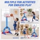 thumbnail image 2 of Set Deportivo Ajustable 3 en 1 para Niños Pequeños HYES con Aro de Baloncesto, 2 of 9