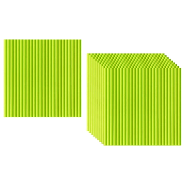 10x 3D Pegatinas de pared Decoración extraíble Panel de pared Mural Papel tapiz de espuma de polietileno para fondo de sofá, sala de estar, hogar, , VERDE