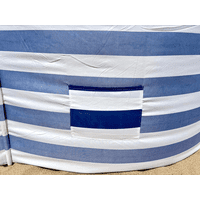 Genérico - Paraviento 5Mtrs Con Estaca De Madera Azul