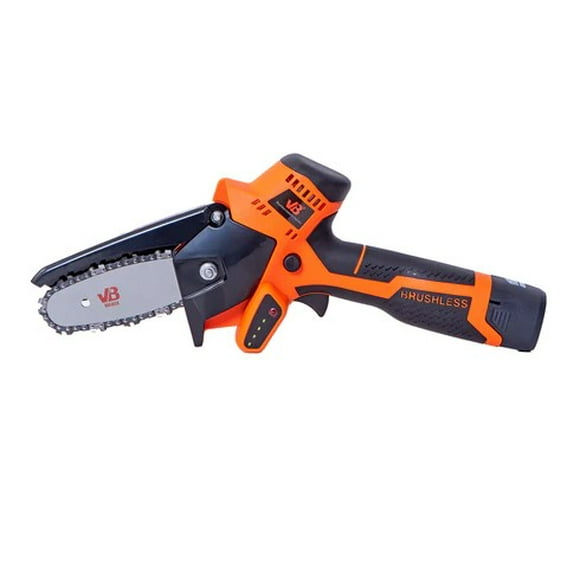 Motosierra Eléctrica Portátil + 2 Baterías 252W