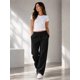 thumbnail image 1 of Pantalon De Buzo Recto 100 Algodon Estampar 240g Ajustable Negro Liso M, 1 of 3