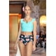 thumbnail image 4 of Bikini Sexy Cintura Alta y Vuelos Chic Floral Gloriahoon, 4 of 7