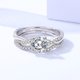 thumbnail image 3 of Anillos de Compromiso de Moissanita para Mujer 1 Uds Color D Claridad VVS1 Anillos de Diamante Blanco/azul/rosa Bandas de Boda de Moissanita con Certificado, 3 of 8