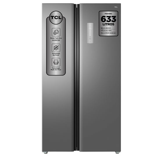 Tcl - Refrigerador Side By Side No Frost 633l P650sbg