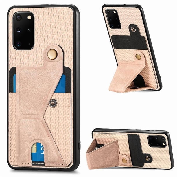 Funda Resistente para Samsung Galaxy S20 Plus con Tarjetero y Soporte, Diseño Magnético Blanco