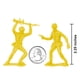 thumbnail image 2 of Toy Soldiers TimMee Plastic Army Men amarillo, 48 piezas, fabricado en EE. UU., 2 of 5