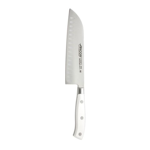 Cuchillo Santoku Forjado Mango Blanco 18Cm Riviera Arcos