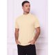 thumbnail image 4 of INSPIRE CHIC Camiseta de Hombre Cuello Mock Manga Corta Sólida Ligera de Algodón Casual Talla M Beige, 4 of 5