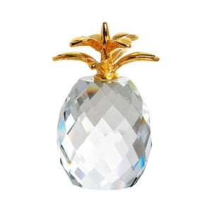 Genérico - Figura De Piña De Cristal Con Pan De Oro Para El Festival De Estantería De Sala De Estar