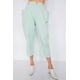 thumbnail image 1 of Pantalones de Cintura Ajustable con Broches y Pernera Ancha y Tobillo Liso de Estilo Chic Pastel, 1 of 4