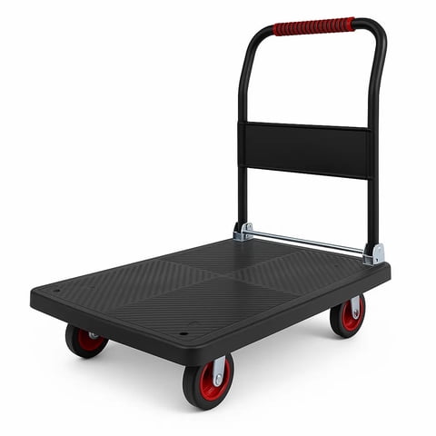 Estilodomus - Carro Carga Yegua Plegable Plataforma Grande 300 Kg 4 Ruedas