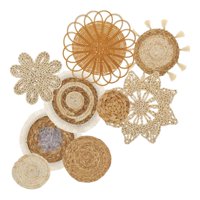 Magideal - Conjunto De 9 Piezas De Decoración De Pared Bohemia Tejida A Mano. Estilo Rústico Y Elegante, Ideal Para La Decoración De La Habitación Del Bebé. Arte