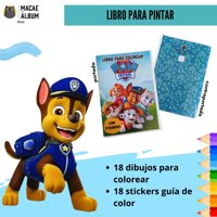 Macae - Libro Para Pintar Paw Patrol Con Stickers
