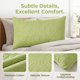 thumbnail image 2 of Protectores de Almohada REGALWOVEN con Tamaño Estándar de Sobre 2 Piezas, Fundas de Almohada Transpirables de Algodón para Hogar Hotel Verde B Queen, 2 of 5