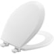 thumbnail image 1 of Asiento de inodoro Bemis 500EC 390 redondo de algodón blanco, fácil de limpiar, 1 of 6