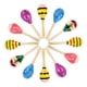 thumbnail image 3 of 12 Mini Maracas De Madera, Juguetes Educativos Tempranos Para Espectáculos De Carnaval En Vivo, 3 of 5