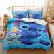 thumbnail image 1 of v1813 Bed Sheets Lilo Stitch Bedding Set Children Duvet Covers Pillowcases Cartoon Single Double Twin Full Queen King Size Boy Girl Gift 3-Piece Bedding Set (1 Duvet Cover + 2 Pillow Shams) Bed Sheets, 1 of 5