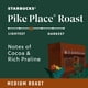 thumbnail image 4 of Café Starbucks Pike Place Tostado Medio en Grano Entero 510 g, 4 of 9