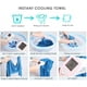 thumbnail image 4 of Toallas refrescantes de microfibra (paquete de 4) para aliviar el dolor de cuello, ideal para deportes, gimnasio, fitness, camping, ciclismo, senderismo, entrenamiento, golf, viajes (30 x 90 cm), 4 of 7