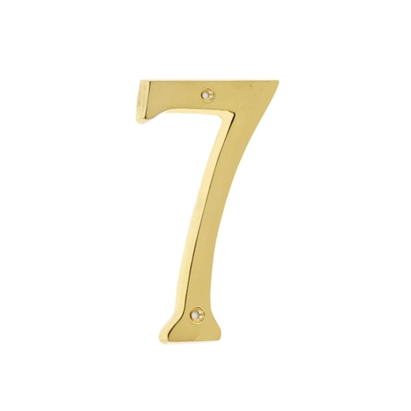 Número Para Puerta De Latón Macizo De 10 Cm (4 Pulgadas)