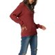 thumbnail image 4 of INSPIRE CHIC Suéter de Mujer de Manga Larga con Cuello en V y Botones, Tejido de Punto Acanalado, Jersey Casual Talla M Rojo Vino, 4 of 6