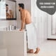 thumbnail image 5 of Set De 2 Toallas De Baño 140 X 70 Cm Algodón 500 Gr Grandes Blanco, 5 of 10